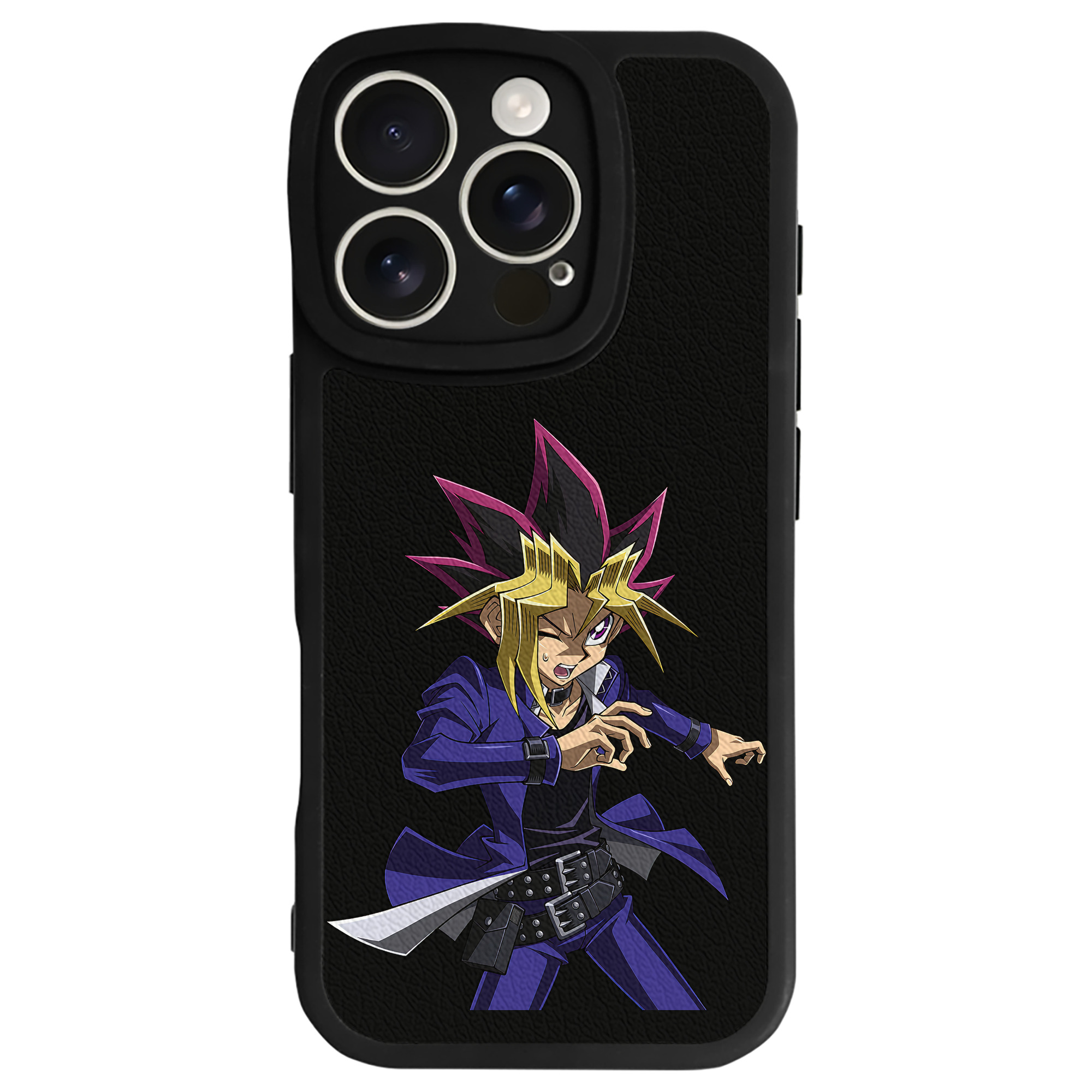 遊☆戯☆王 Yu-Gi-Oh! 【iPhone 16シリーズ対応】シリコンスマホケース（レザー調） 材質：シリコン
